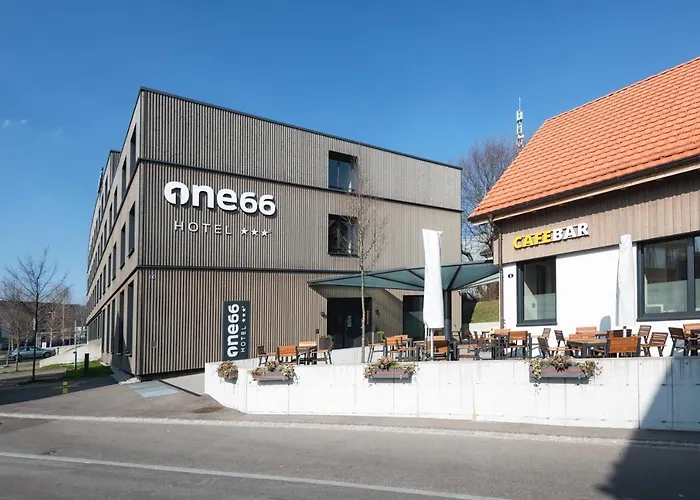 Hotel one66 (free parking garage)
